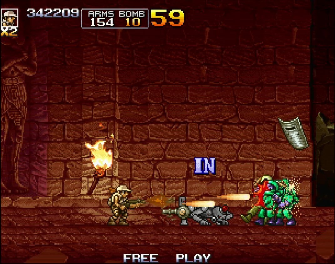 Metal Slug 4 - геймплей игры Arcade